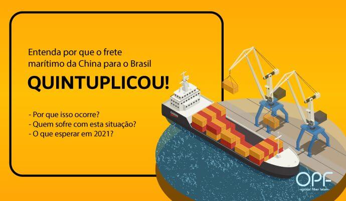 Entenda por que o frete marítimo da China para o Brasil quintuplicou!